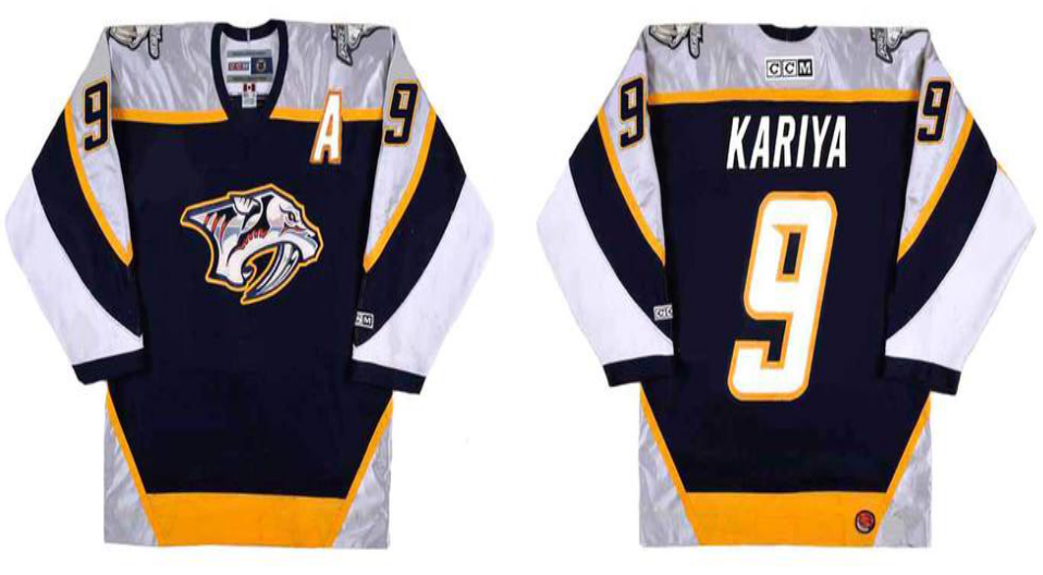 2019 Men Nashville Predators #9 Kariya black CCM NHL jerseys->nashville predators->NHL Jersey